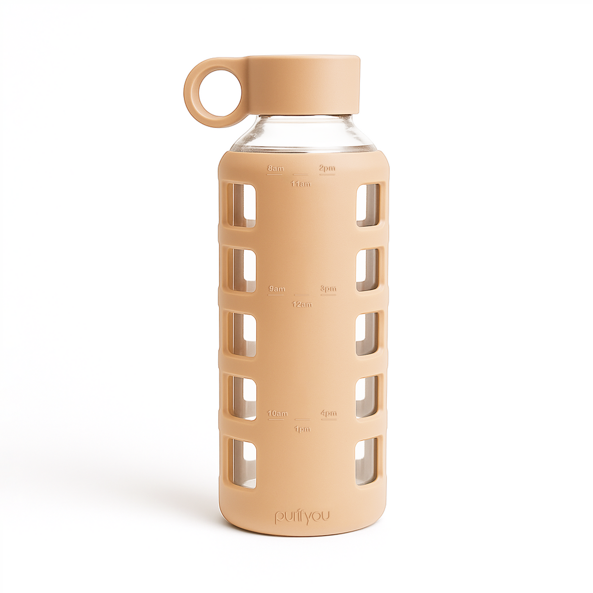 purifyou Glass Water Bottles – Reusable Leak-Resistant Hydration Bottles