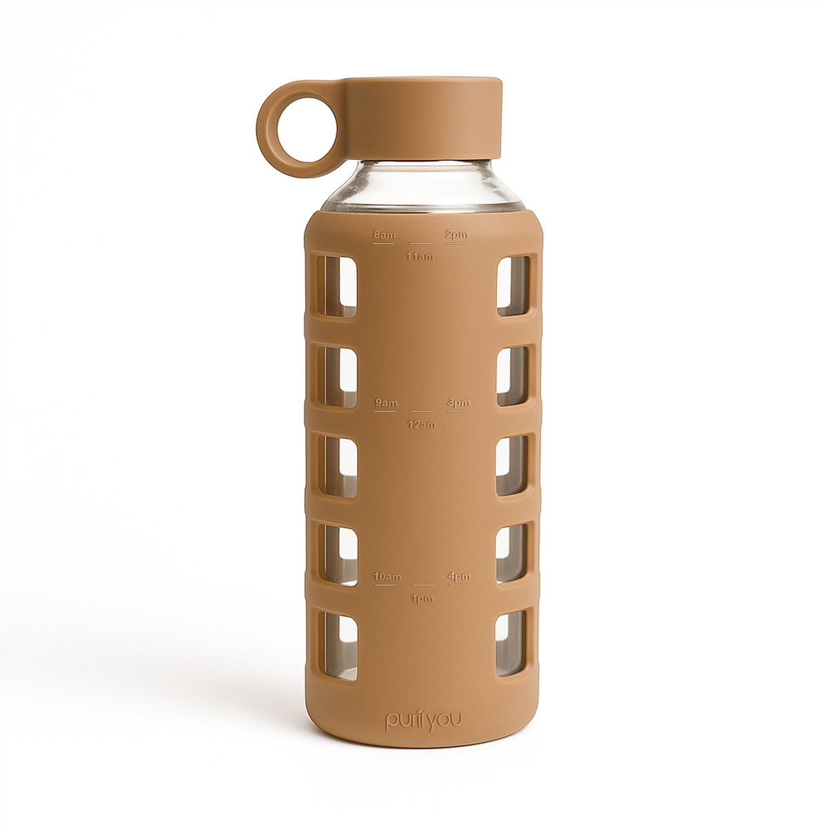 purifyou Glass Water Bottles – Reusable Leak-Resistant Hydration Bottles