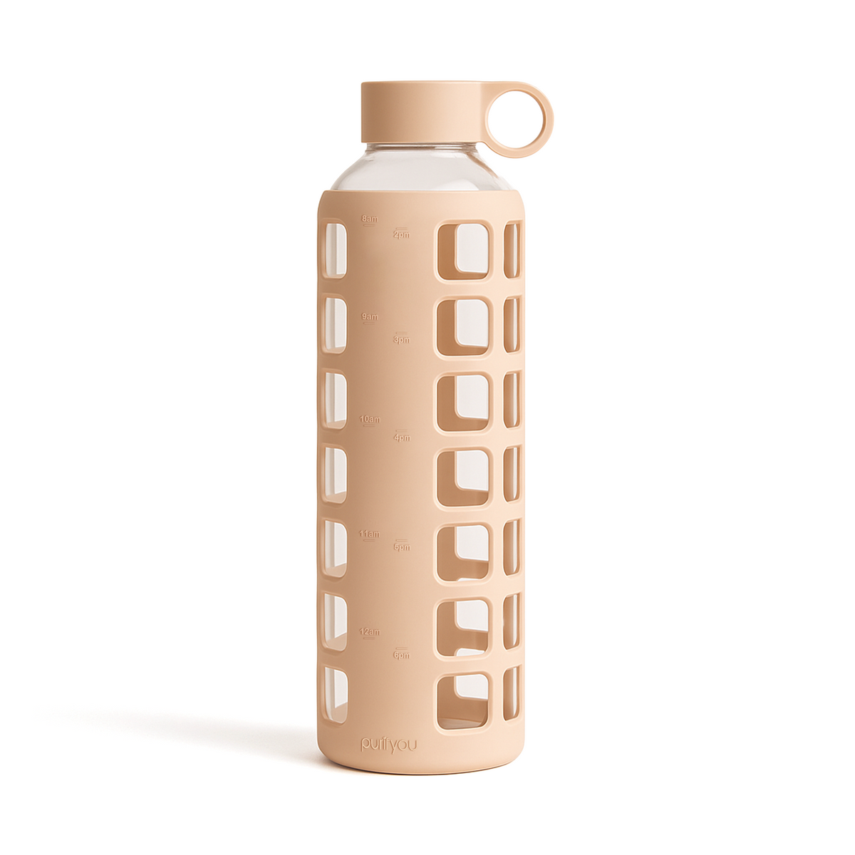 purifyou Glass Water Bottles – Reusable Leak-Resistant Hydration Bottles