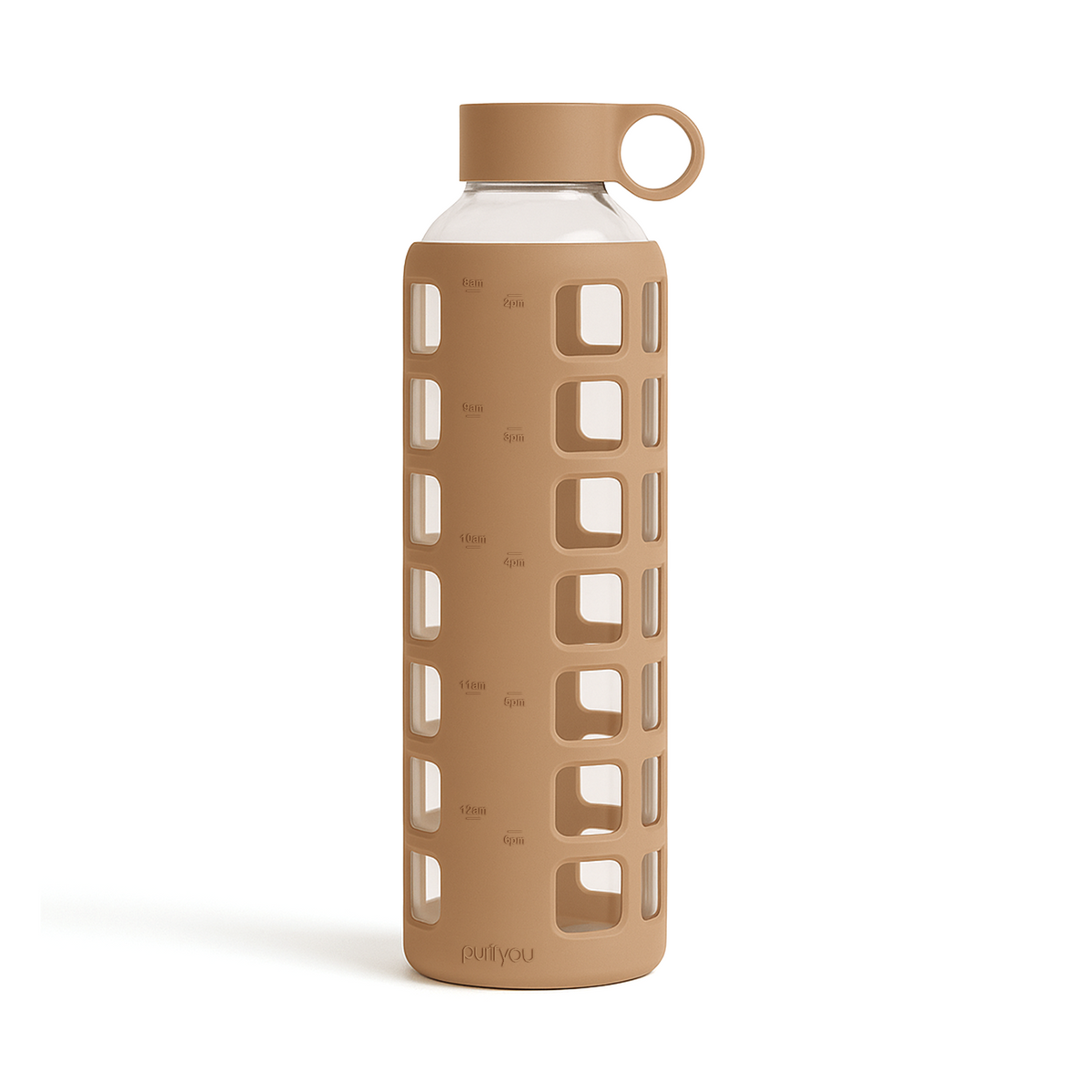 purifyou Glass Water Bottles – Reusable Leak-Resistant Hydration Bottles