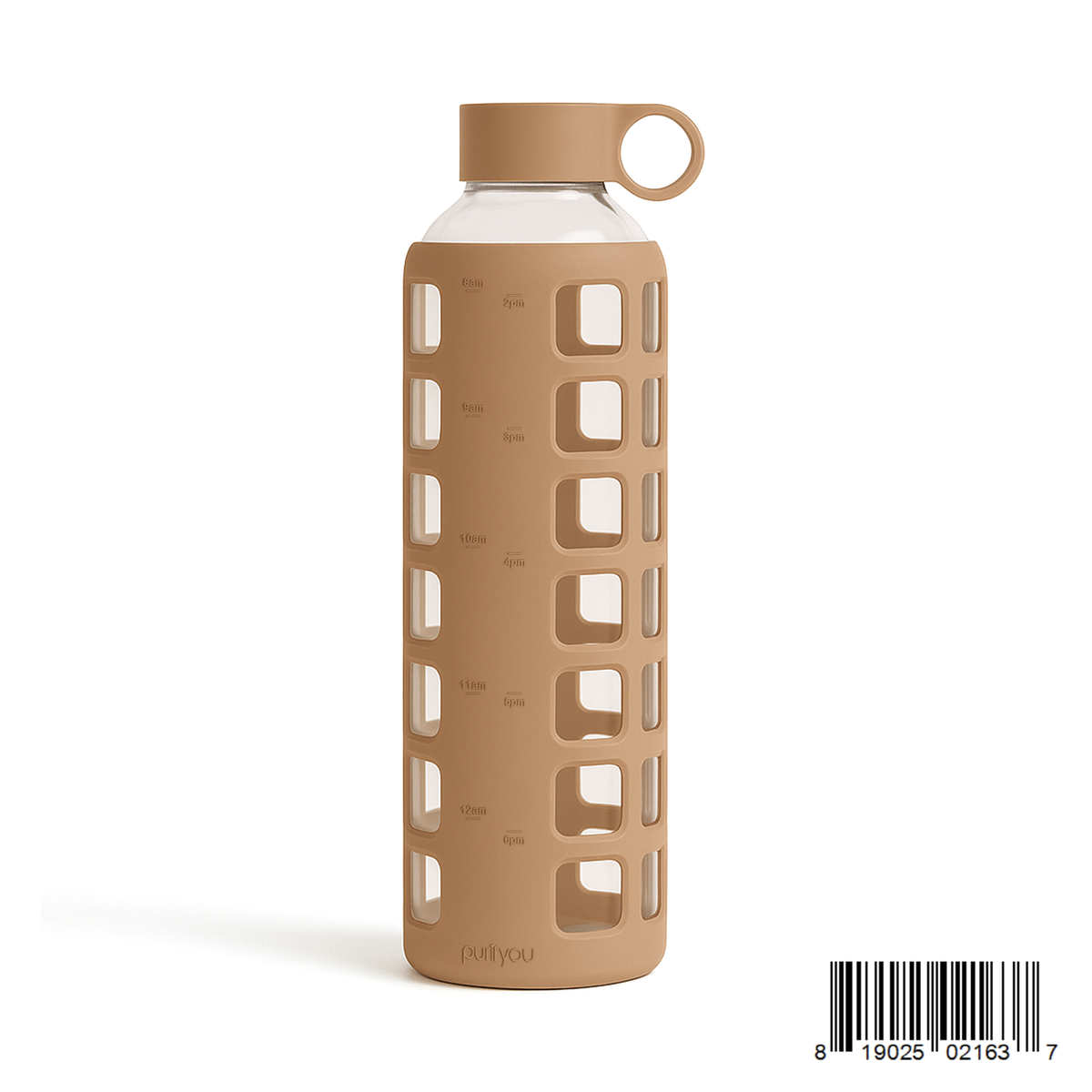 purifyou Glass Water Bottles – Reusable Leak-Resistant Hydration Bottles