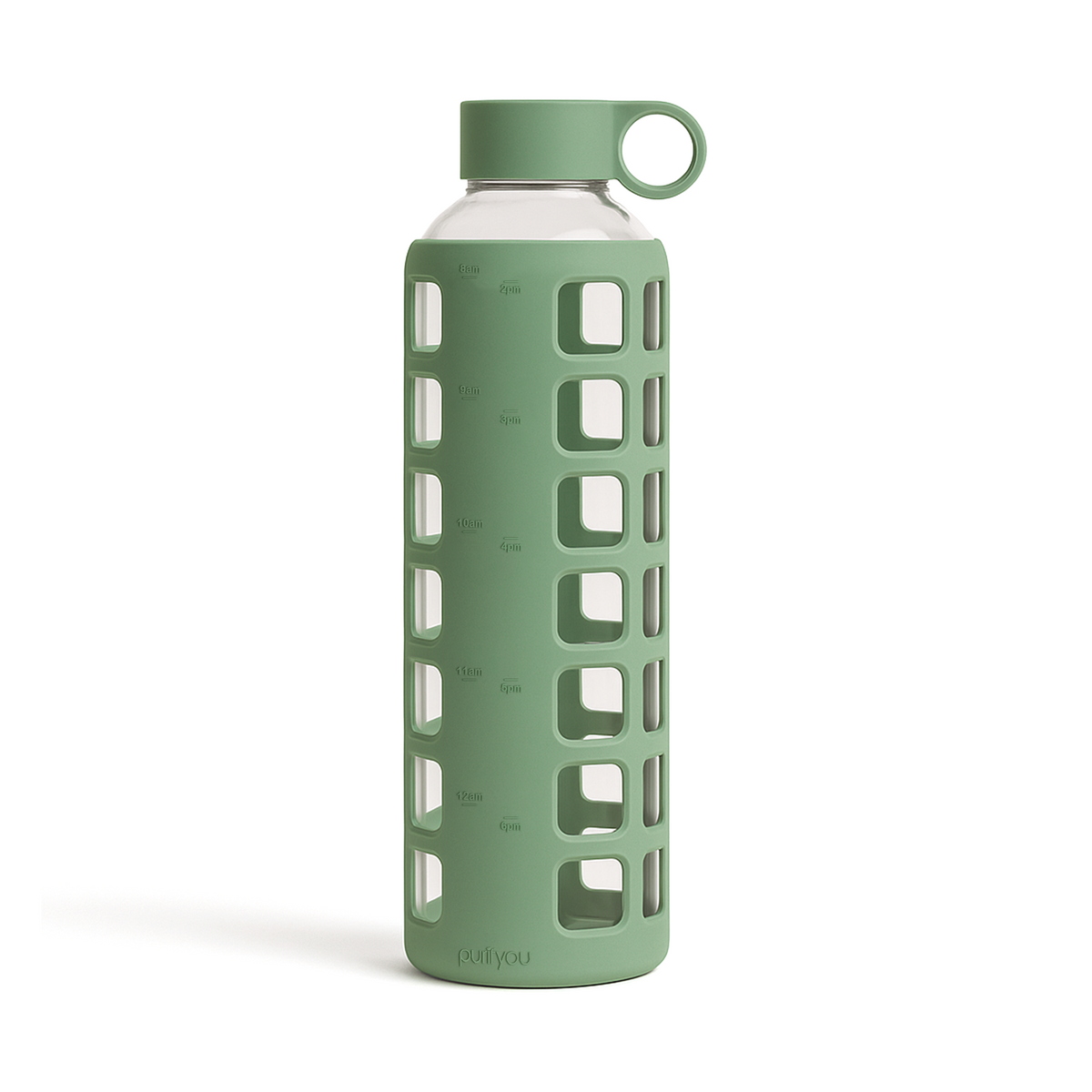 purifyou Glass Water Bottles – Reusable Leak-Resistant Hydration Bottles