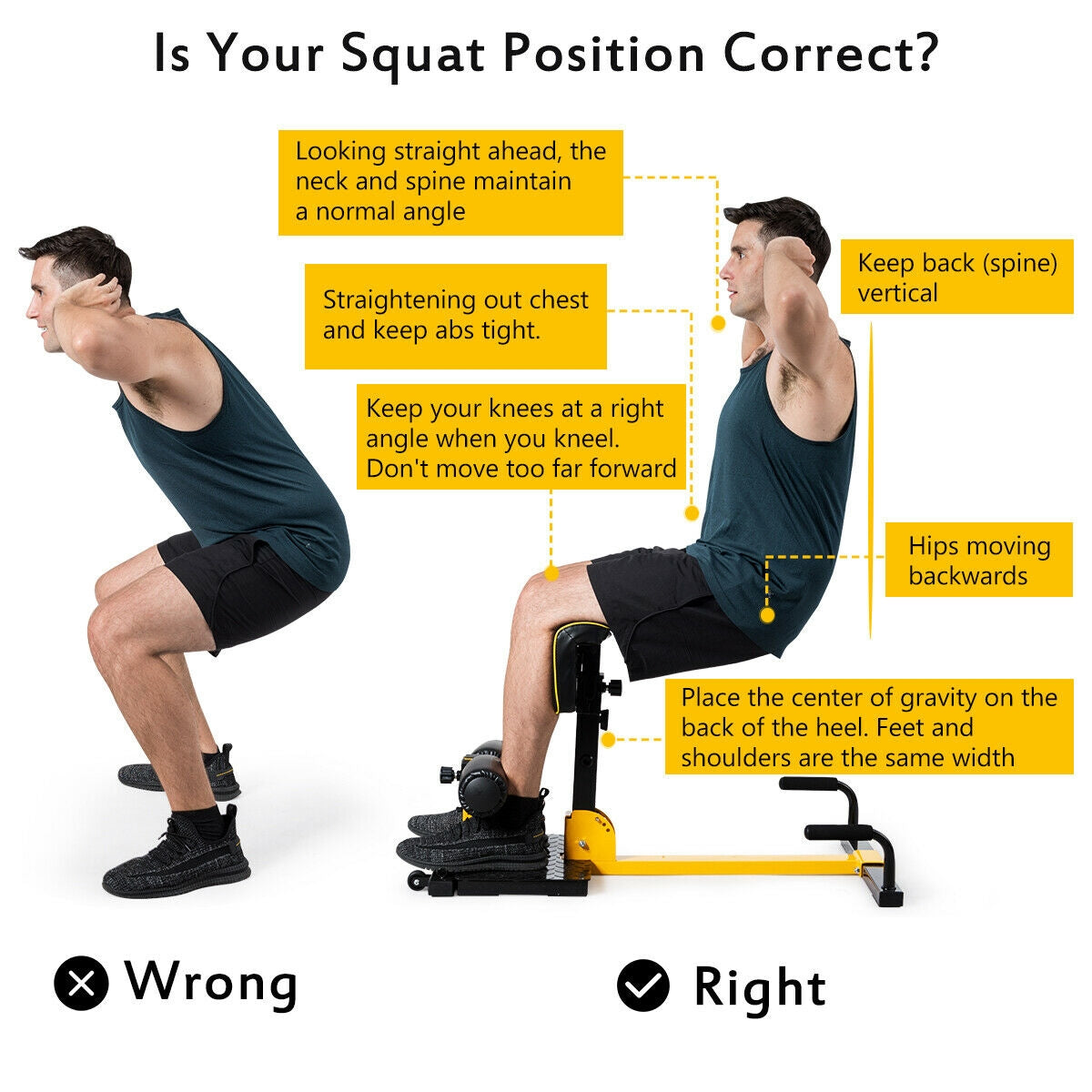8-in-1 Multifunctional Home Gym Squat Trainer