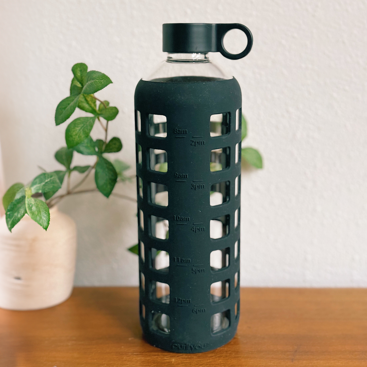 purifyou Glass Water Bottles – Reusable Leak-Resistant Hydration Bottles