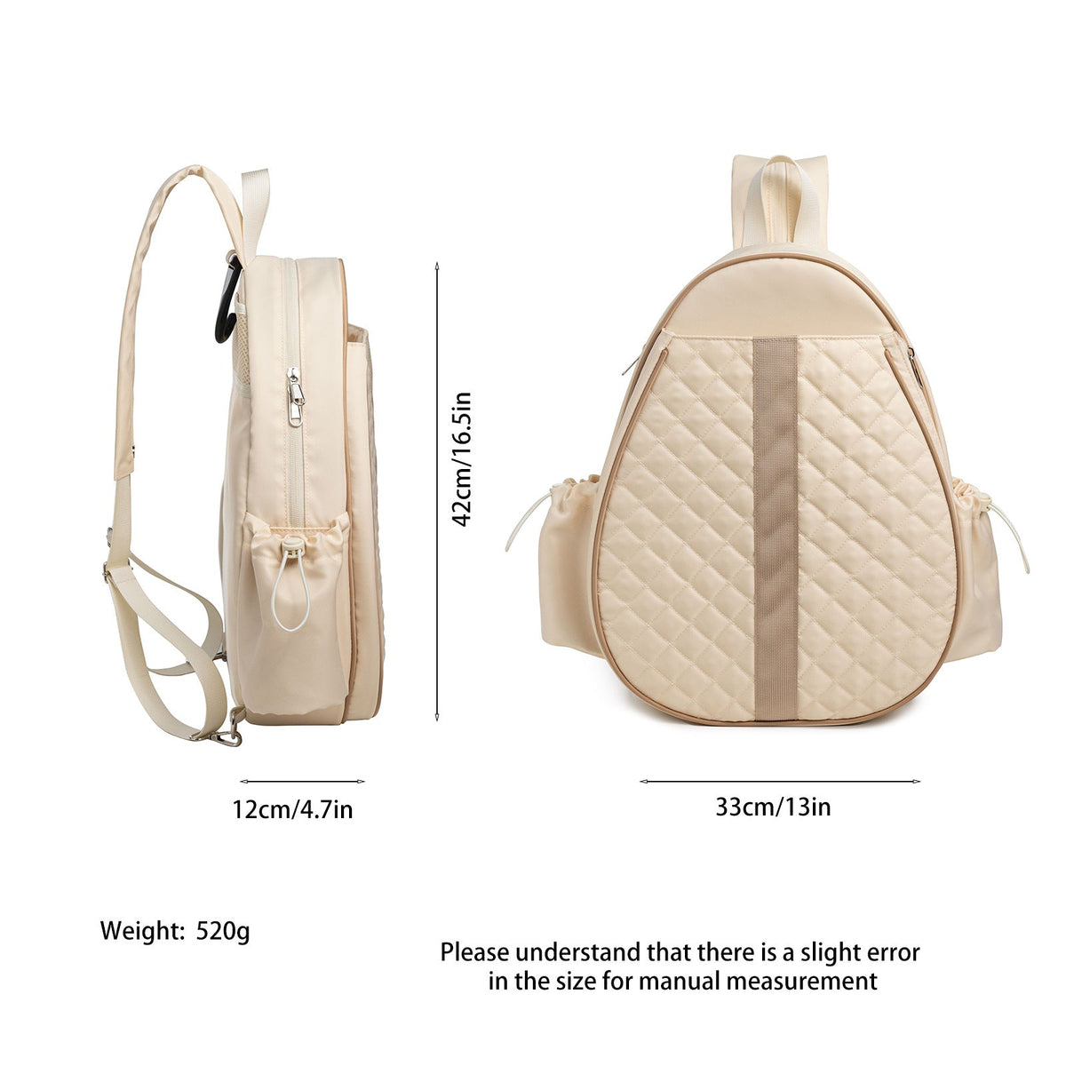 Multifunctional Tennis Racket Bag – Lightweight Waterproof Crossbody Backpack