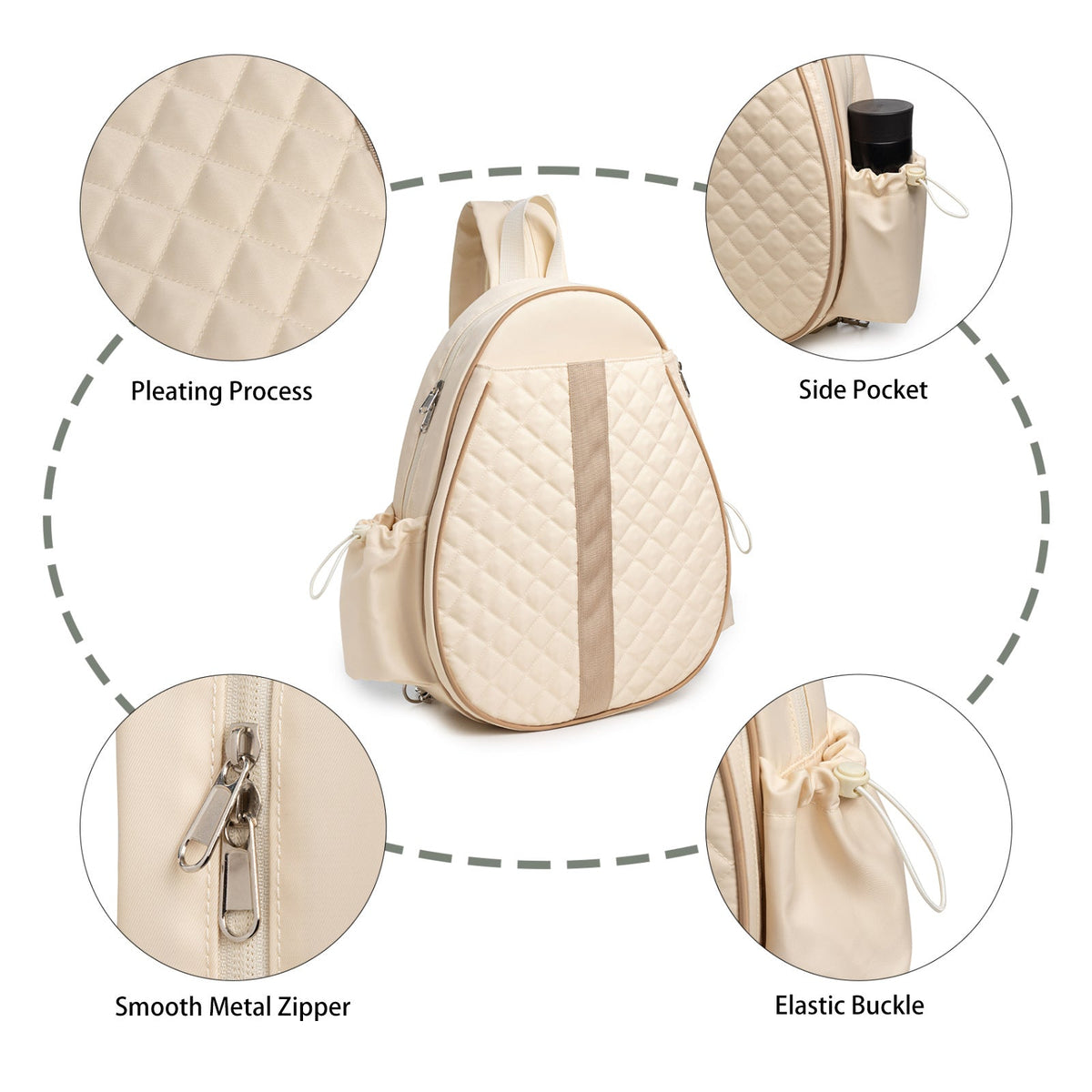 Multifunctional Tennis Racket Bag – Lightweight Waterproof Crossbody Backpack