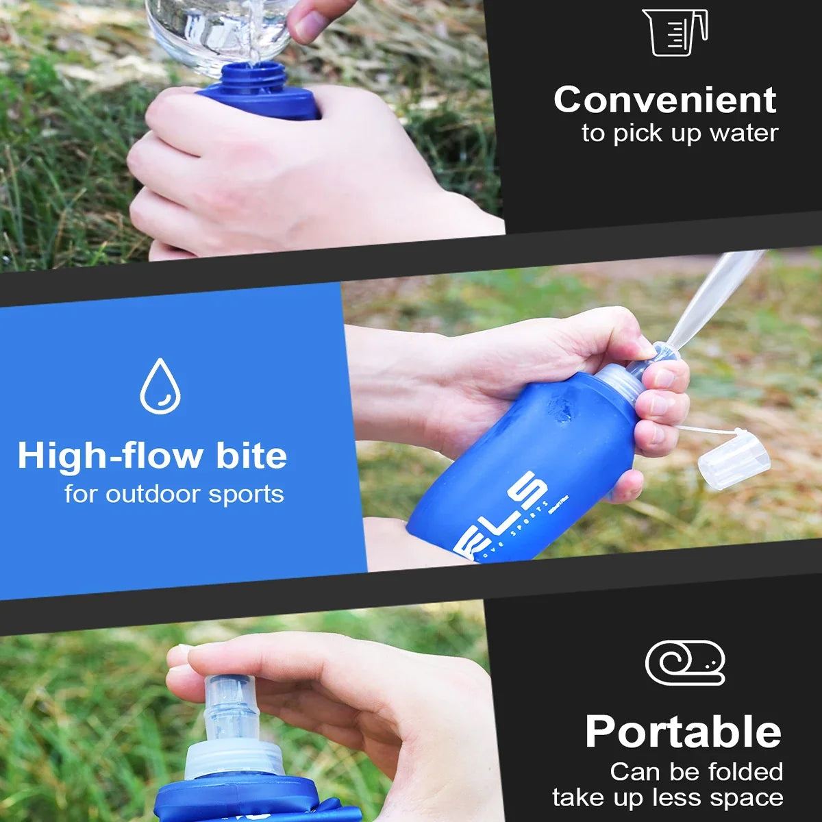 WRELS Soft Water Bottle
