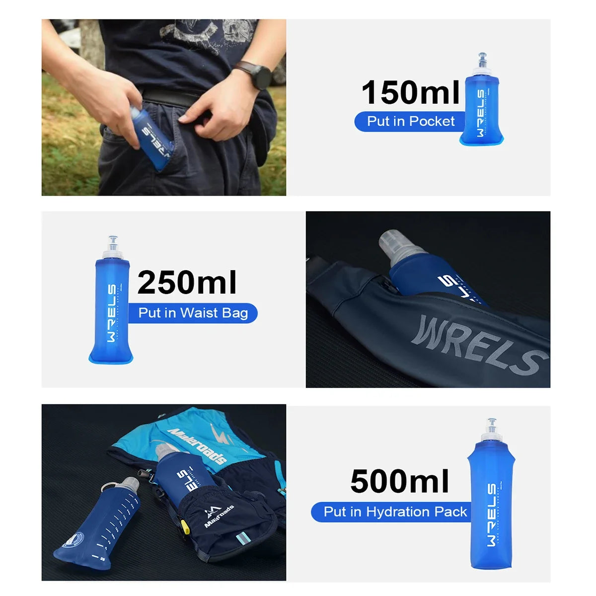 WRELS Soft Water Bottle