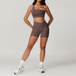 Women's Tracksuit Push-Up Workout Sportswear Tights Short Activewear