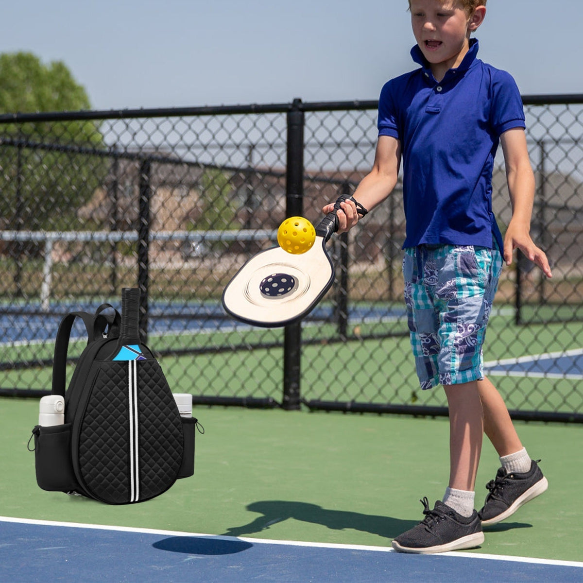 Pickleball Sling Bag – Waterproof Tennis & Badminton Backpack with Wet Pocket
