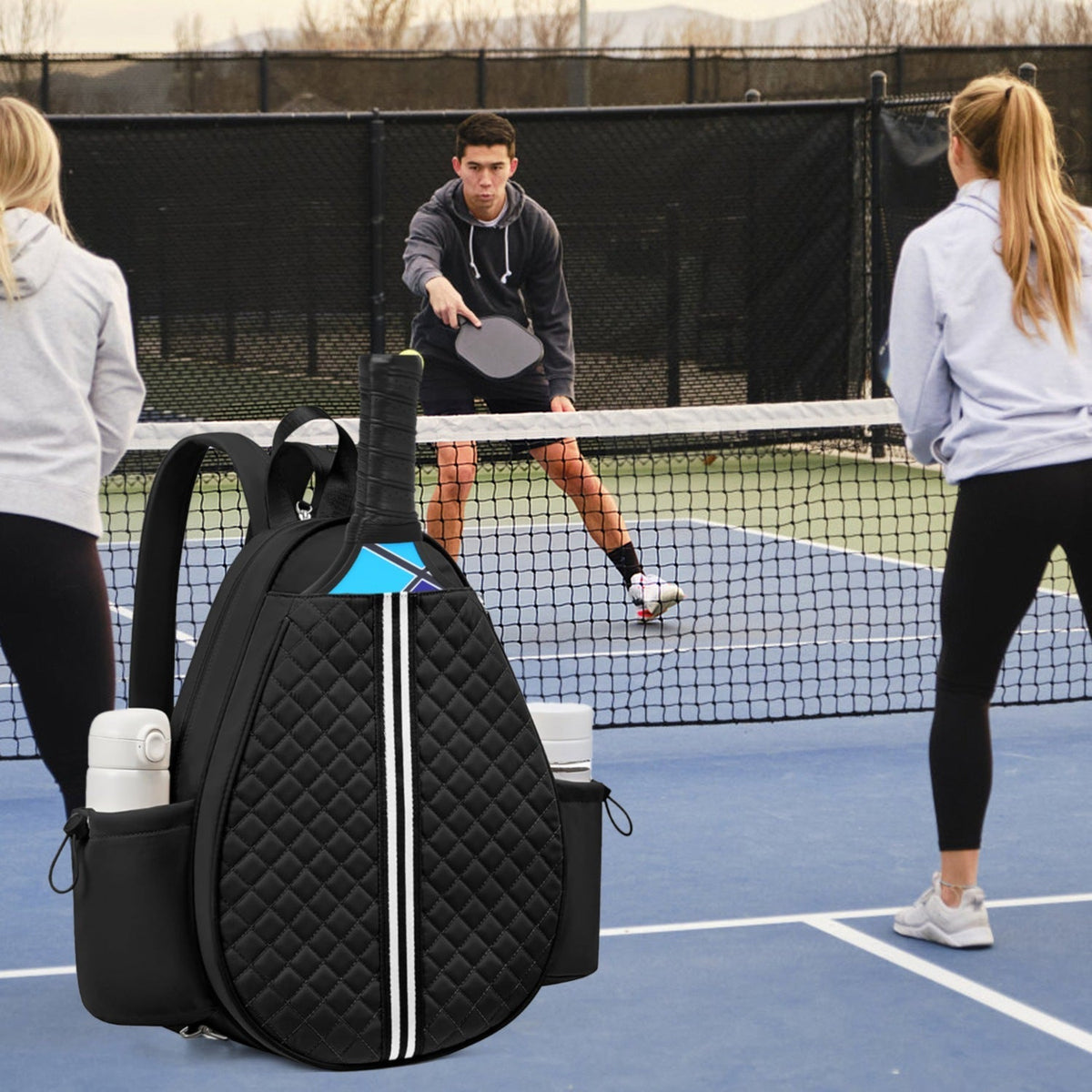 Pickleball Sling Bag – Waterproof Tennis & Badminton Backpack with Wet Pocket