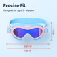 Kids Swim Goggles with Anti-Fog and UV Protection
