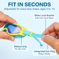 Kids Swim Goggles with Anti-Fog and UV Protection