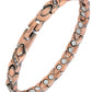 Women’s Ultra Strength Pure Copper Magnetic Bracelet (Crystal XO)