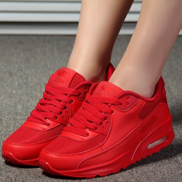 Women’s Red Platform Sneakers