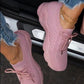 Women’s Red Platform Mesh Sneakers