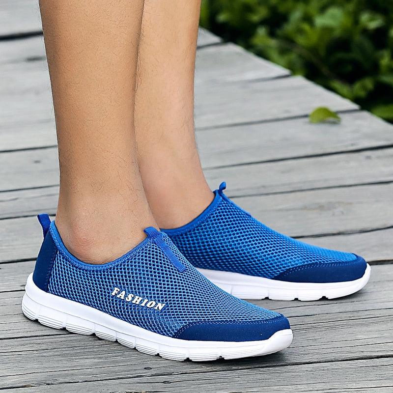 Short Product Title: Men’s Ultra-Lightweight Mesh Running Shoes