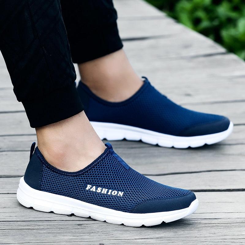 Short Product Title: Men’s Ultra-Lightweight Mesh Running Shoes