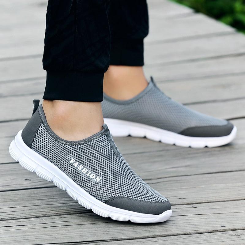 Short Product Title: Men’s Ultra-Lightweight Mesh Running Shoes