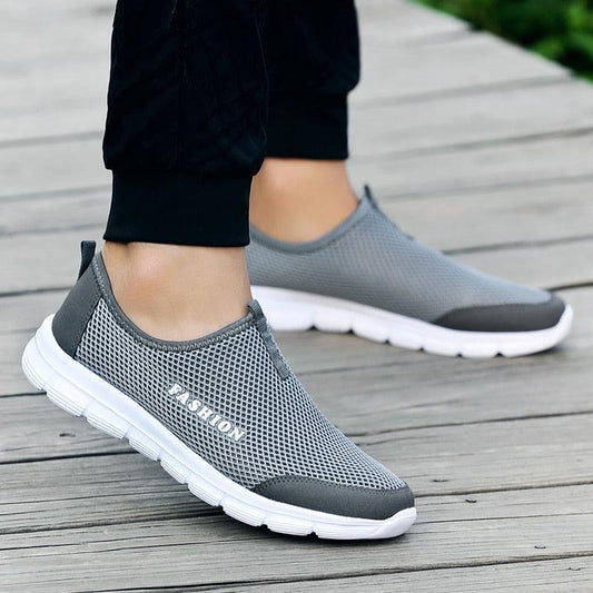Short Product Title: Men’s Ultra-Lightweight Mesh Running Shoes