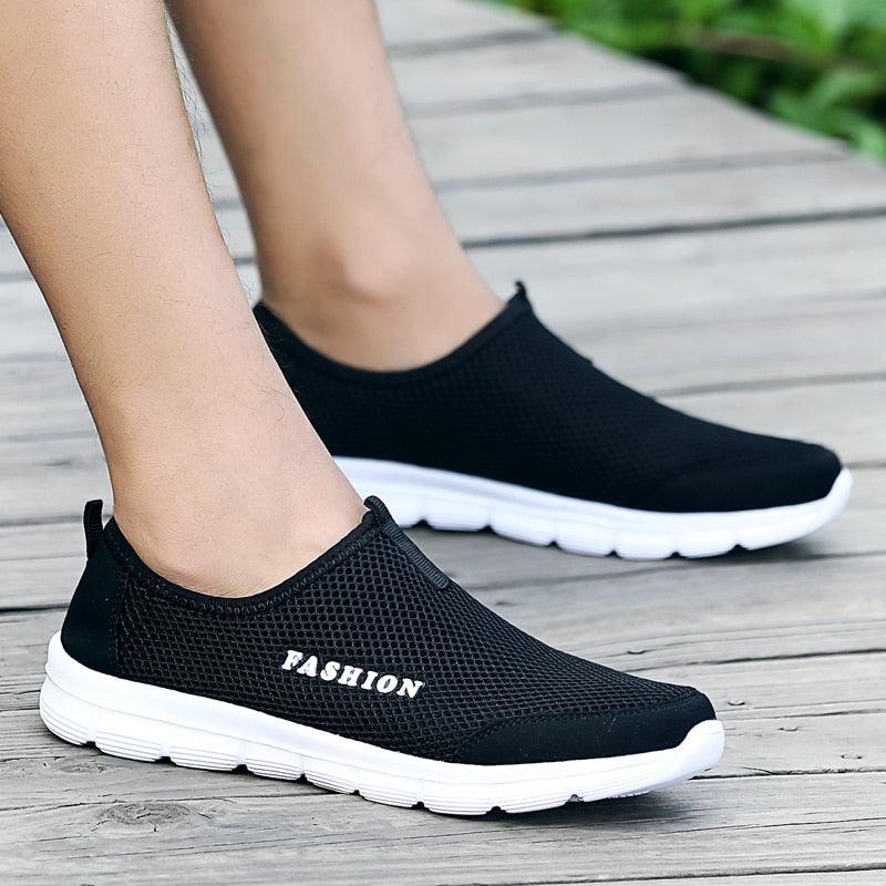 Short Product Title: Men’s Ultra-Lightweight Mesh Running Shoes