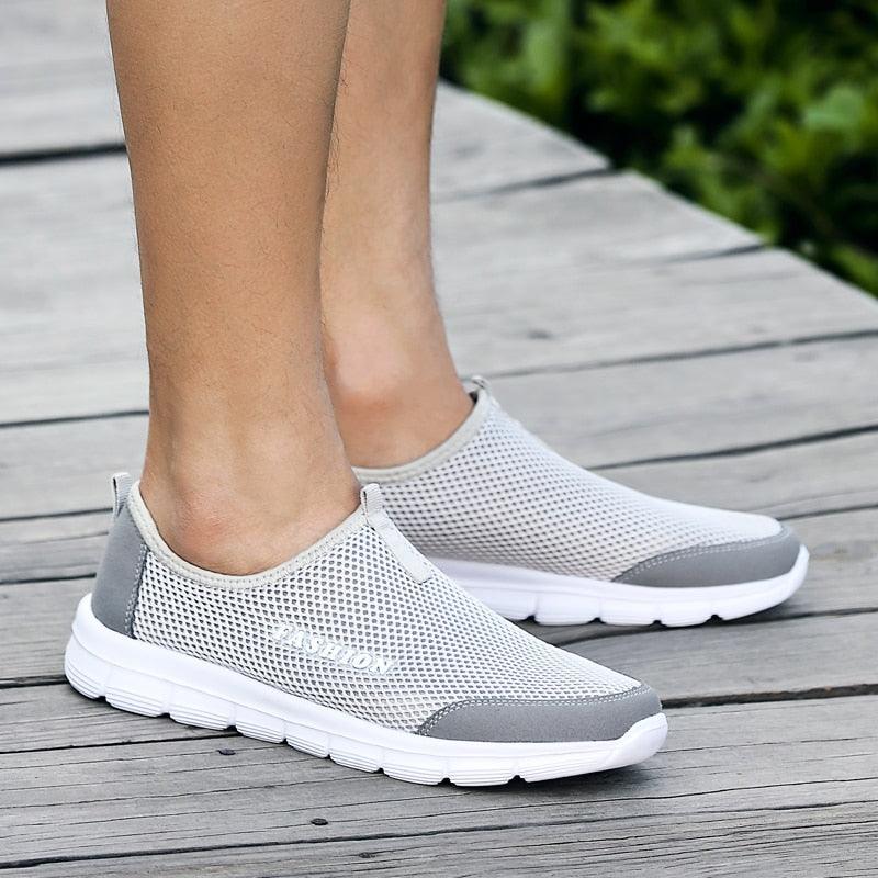Short Product Title: Men’s Ultra-Lightweight Mesh Running Shoes